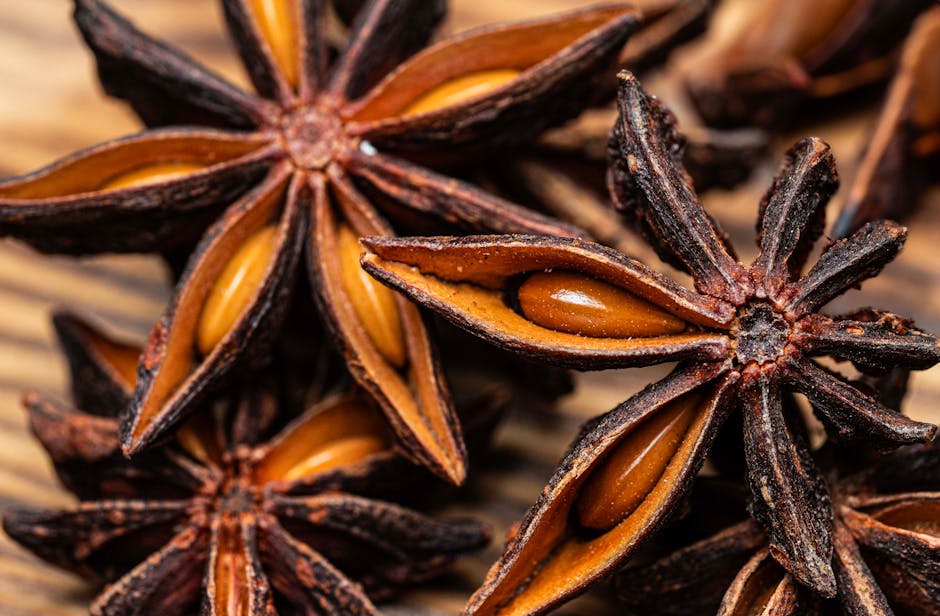natural herbal ingredients close-up